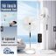Electric Fan 16 Inch Stand Fan 5 Blade Remote Control Floor Fan Strong Wind pedestal fan